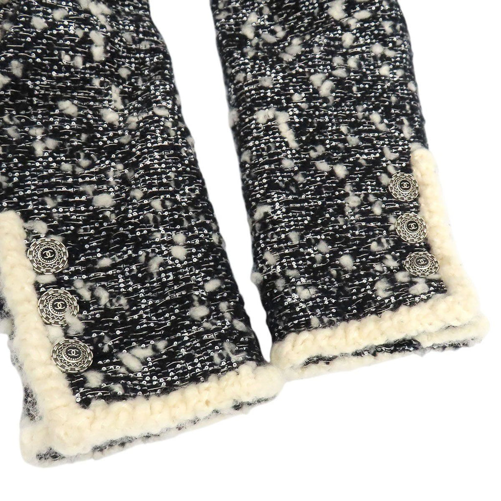 Chanel Coco Mark Tweed Panelled Jacket P62308V45445 Size 36