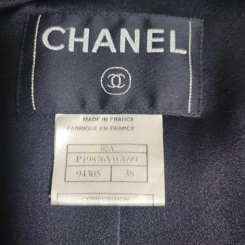 CHANEL Rabbit Fur Trim Cashmere Coat Size 38