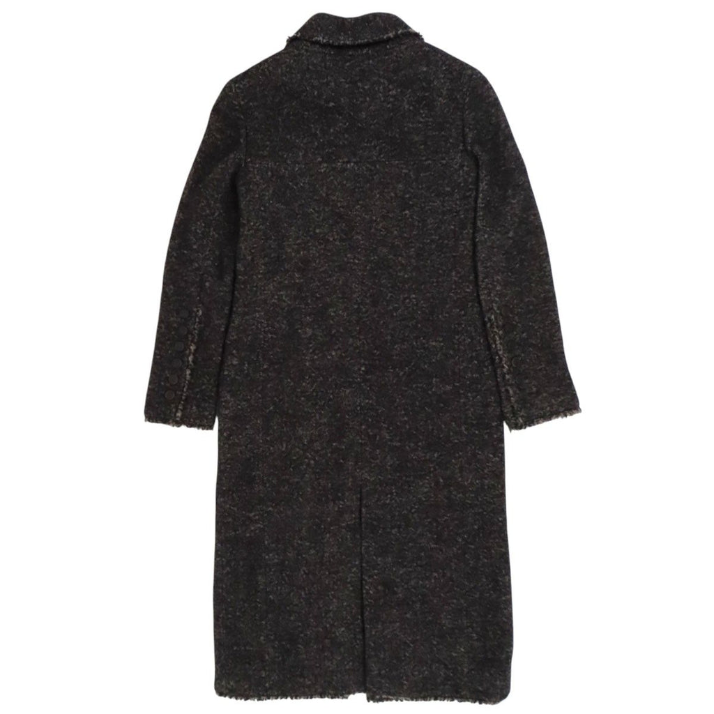 Chanel Coco Mark Tweed Zip-Up Coat Camellia P26810V16966 Size 36
