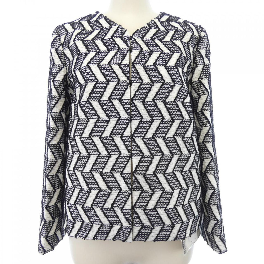 Chanel 16S No-Collar Jacket P53782V40314 Size 34