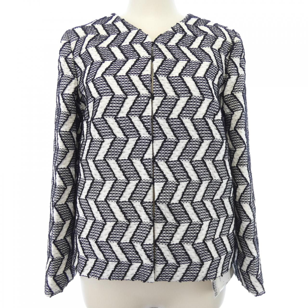 Chanel 16S No-Collar Jacket P53782V40314 Size 34