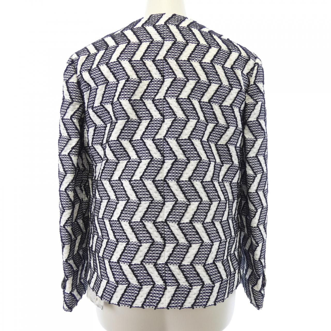Chanel 16S No-Collar Jacket P53782V40314 Size 34