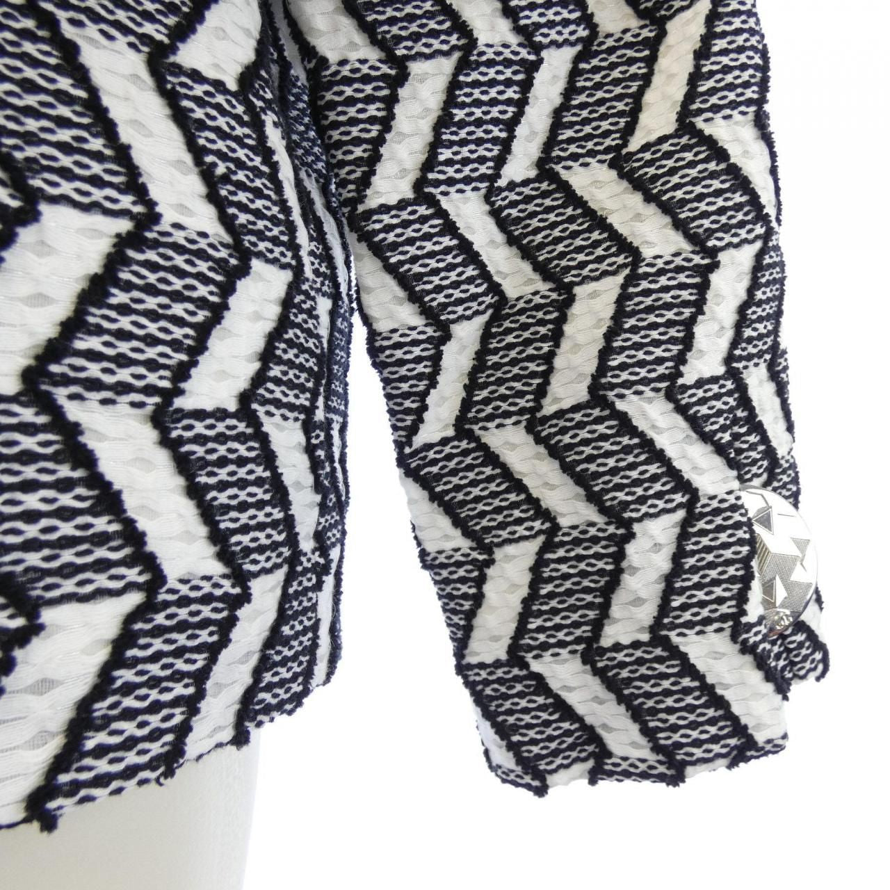 Chanel 16S No-Collar Jacket P53782V40314 Size 34