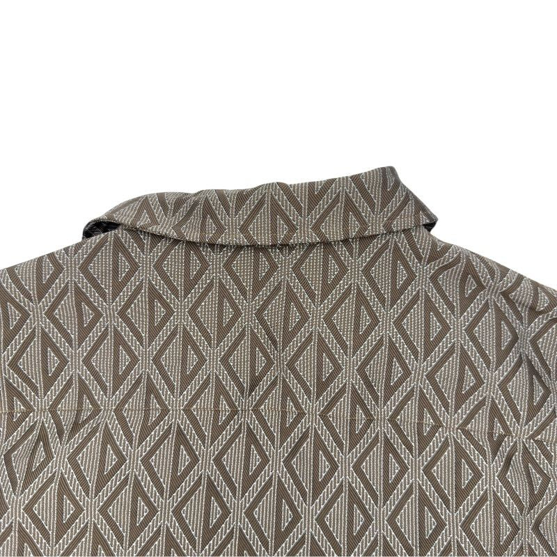 Christian Dior CD Diamond Zip-Up Blouson 29TC513A5583 Brown Polyester Men's Size 48