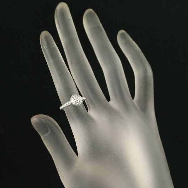 Van Cleef & Arpels Icone Ring Pt950 Diamond 0.31ct D VVS2 EX Size 9