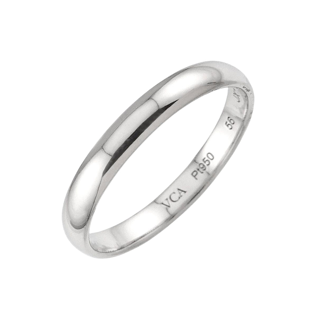 Van Cleef & Arpels Tendrement Ring Platinum Size 56