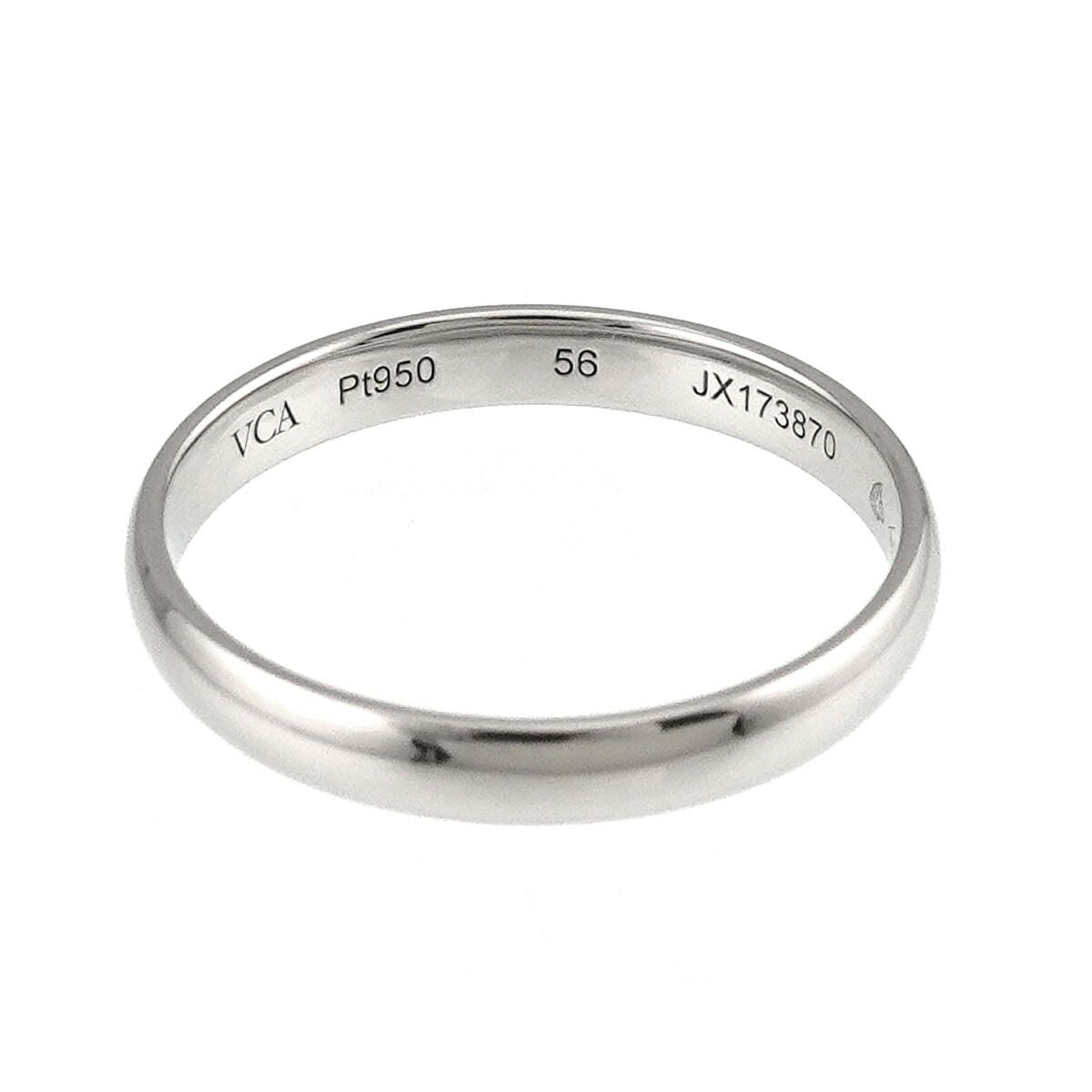Van Cleef & Arpels Tendrement Ring Platinum Size 56