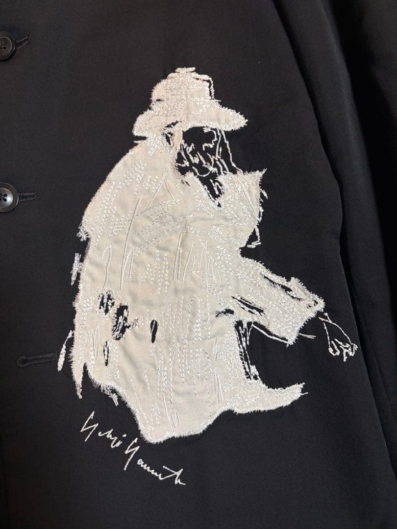 Yohji Yamamoto HOMME Embroidery Jacket Size 4