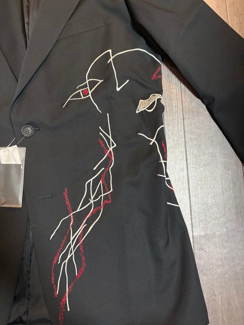 Yohji Yamamoto HOMME Miyazawa Rie Embroidery Jacket Size 3