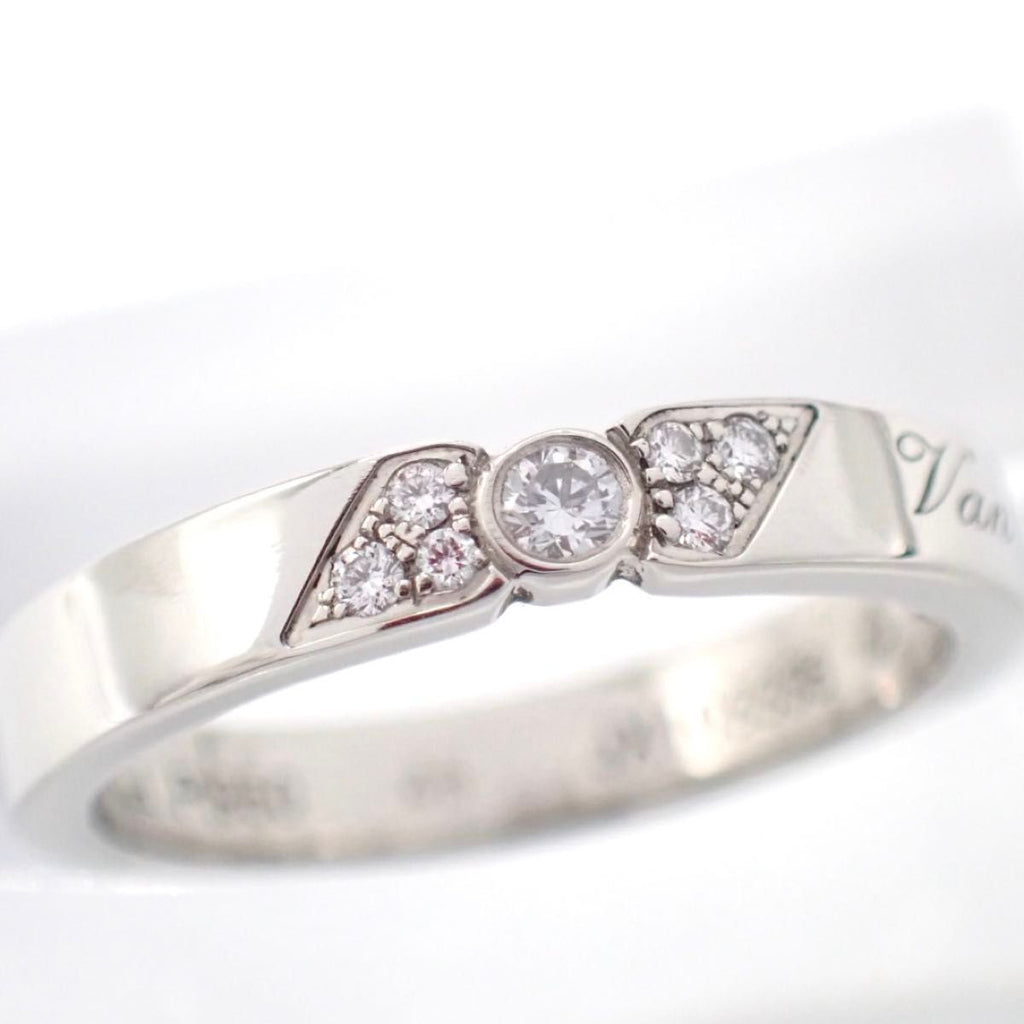 Van Cleef & Arpels 48 Tous Jours Sertissure Etoile Marriage Ring Pt950 Diamond VCARP5YV00