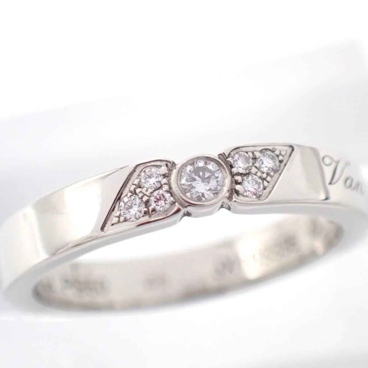 Van Cleef & Arpels 48 Tous Jours Sertissure Etoile Marriage Ring Pt950 Diamond VCARP5YV00