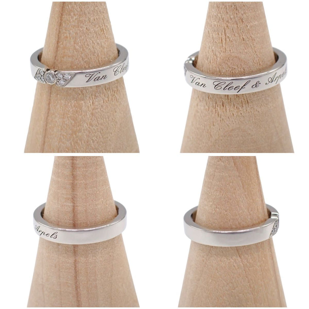 Van Cleef & Arpels 48 Tous Jours Sertissure Etoile Marriage Ring Pt950 Diamond VCARP5YV00