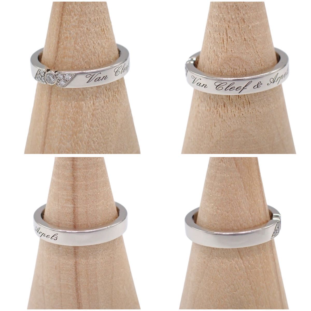 Van Cleef & Arpels 48 Tous Jours Sertissure Etoile Marriage Ring Pt950 Diamond VCARP5YV00