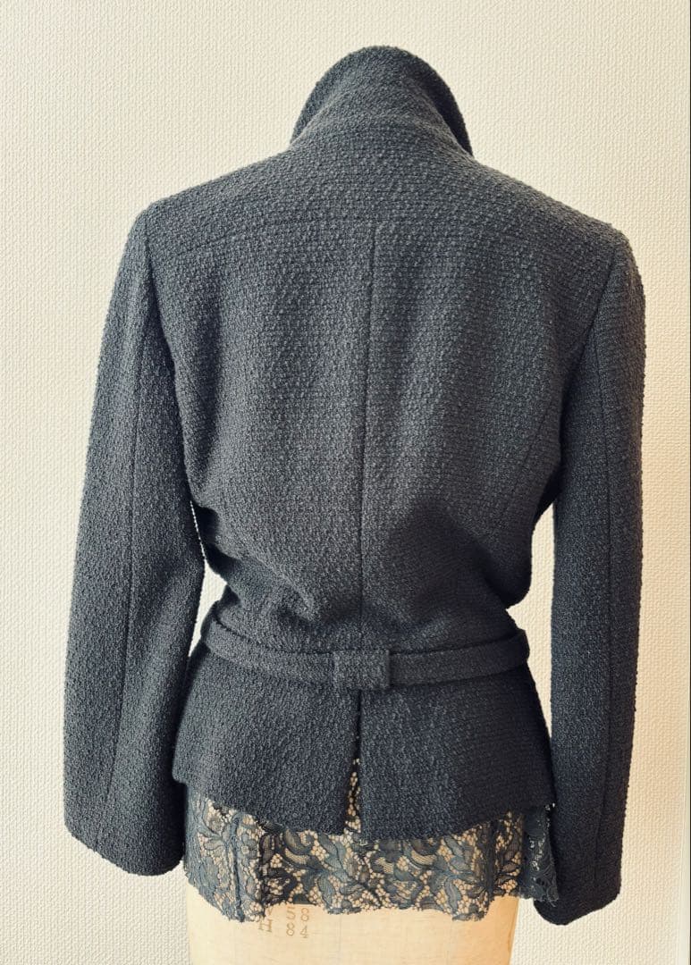 CHANEL Tailored Jacket Black Size 38