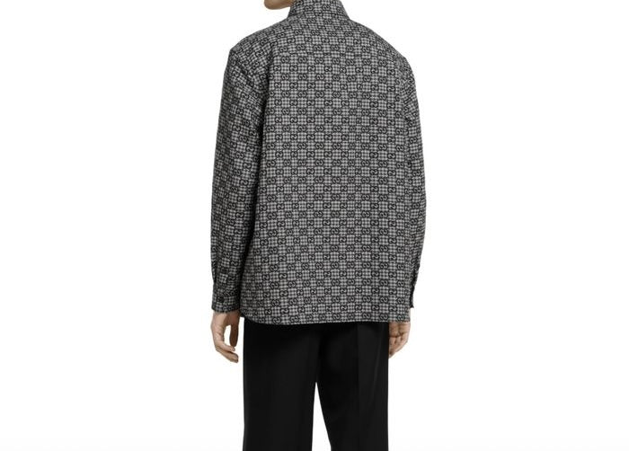 Gucci 26SS GG Gingham Check Shirt 824030 Size 48