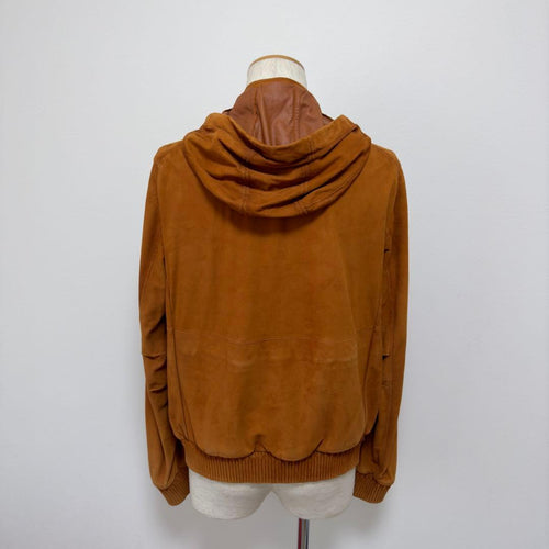 BERLUTI Patine Suede Packable Hoodie Jacket Size 48