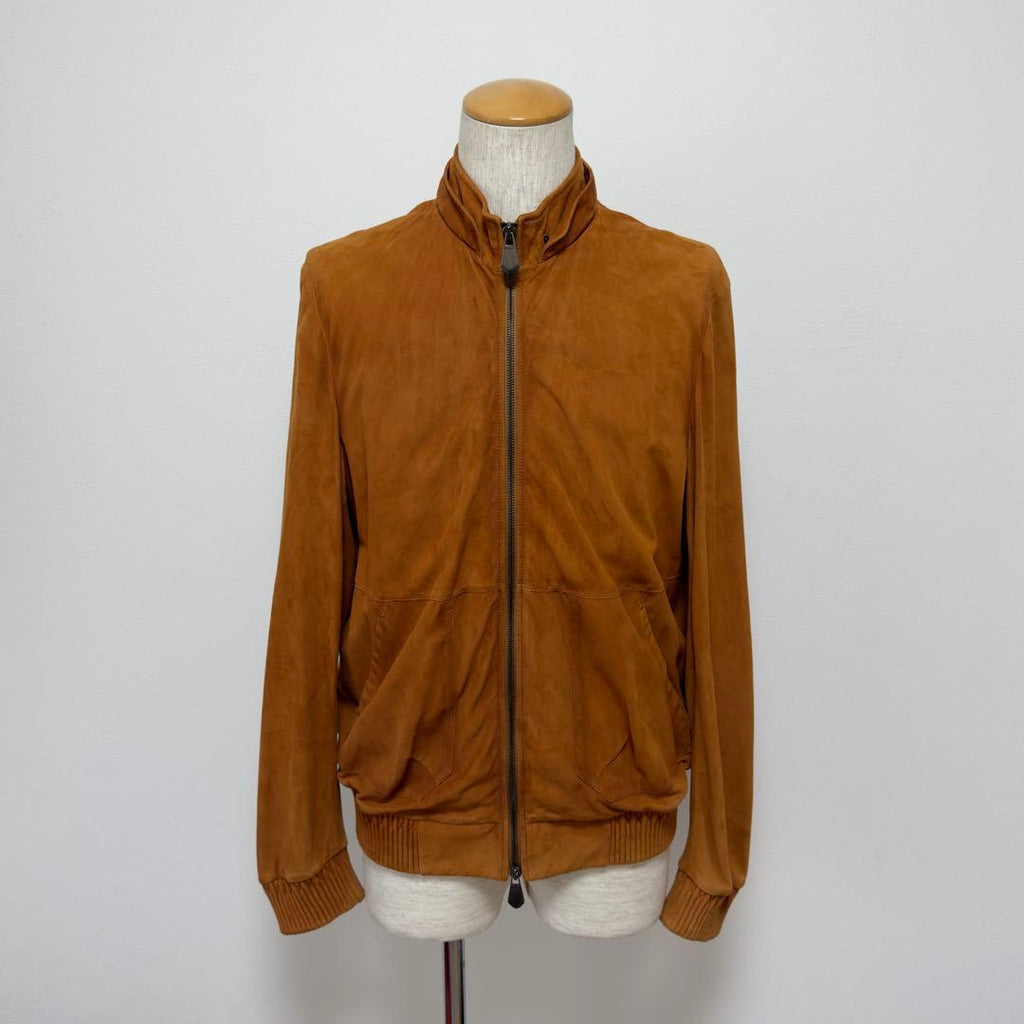 BERLUTI Patine Suede Packable Hoodie Jacket Size 48