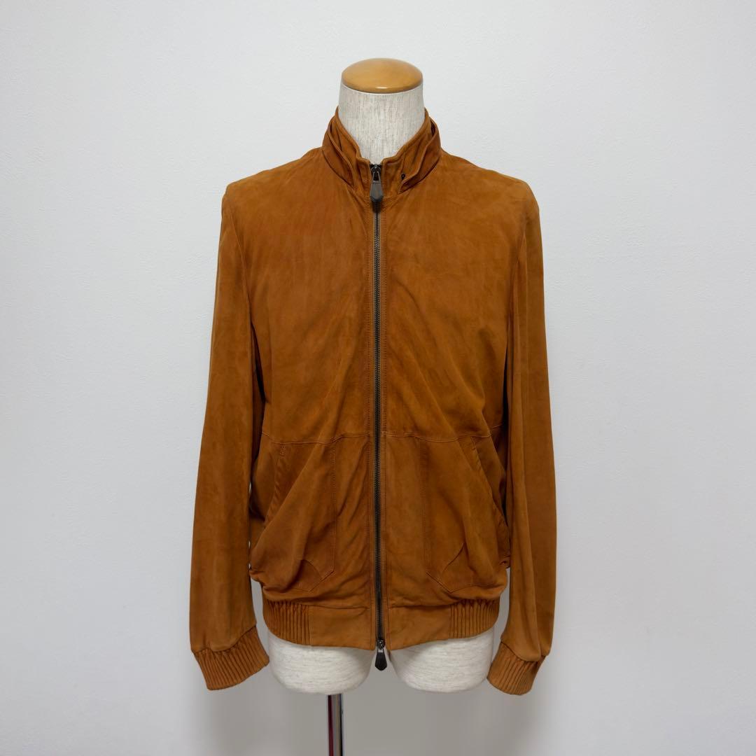 BERLUTI Patine Suede Packable Hoodie Jacket Size 48