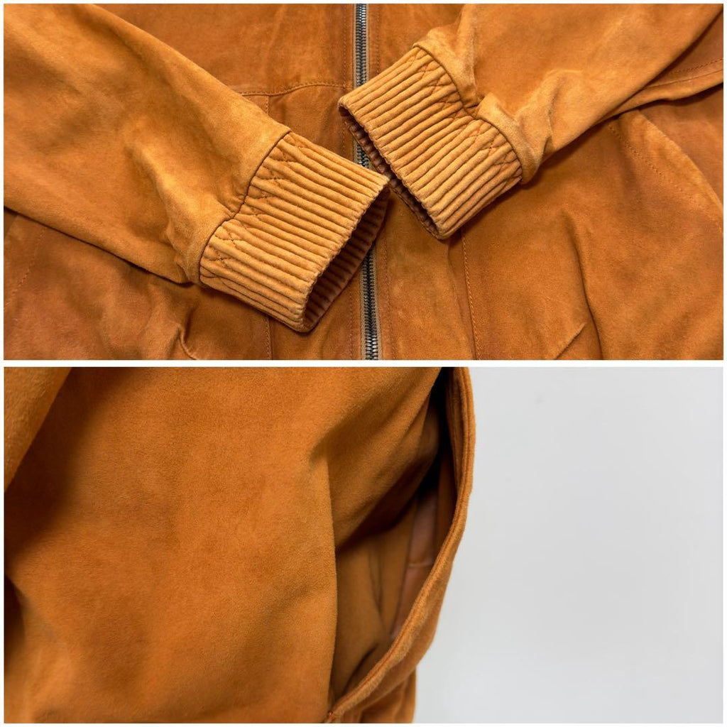 BERLUTI Patine Suede Packable Hoodie Jacket Size 48