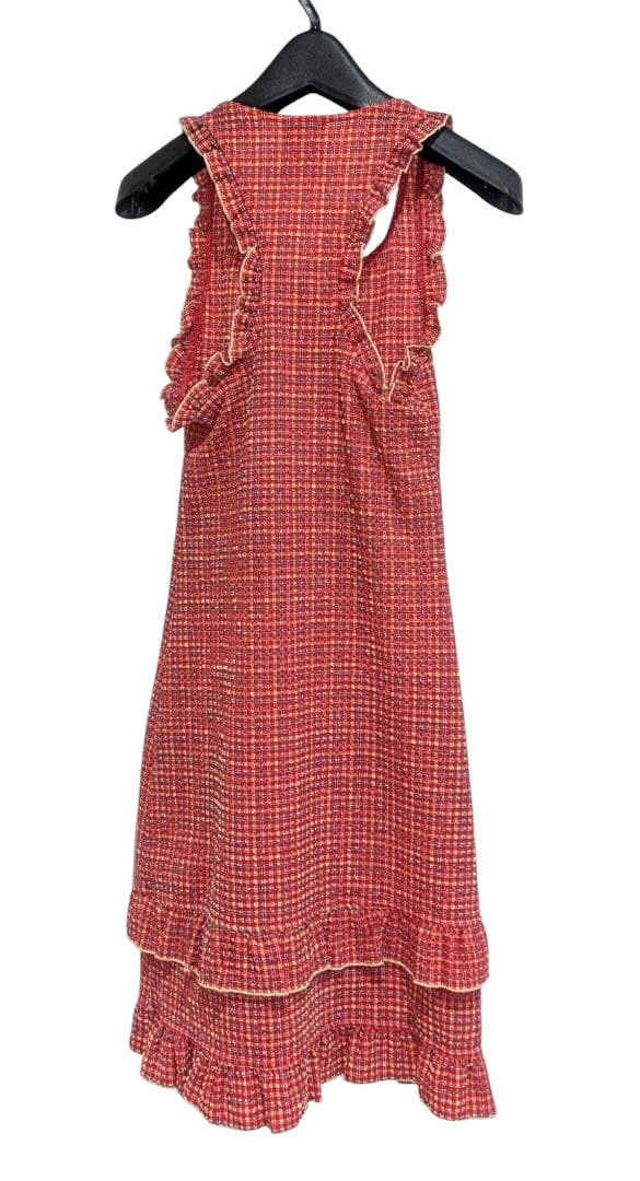 CHANEL Check Sleeveless Dress — Size 34 (P17918)