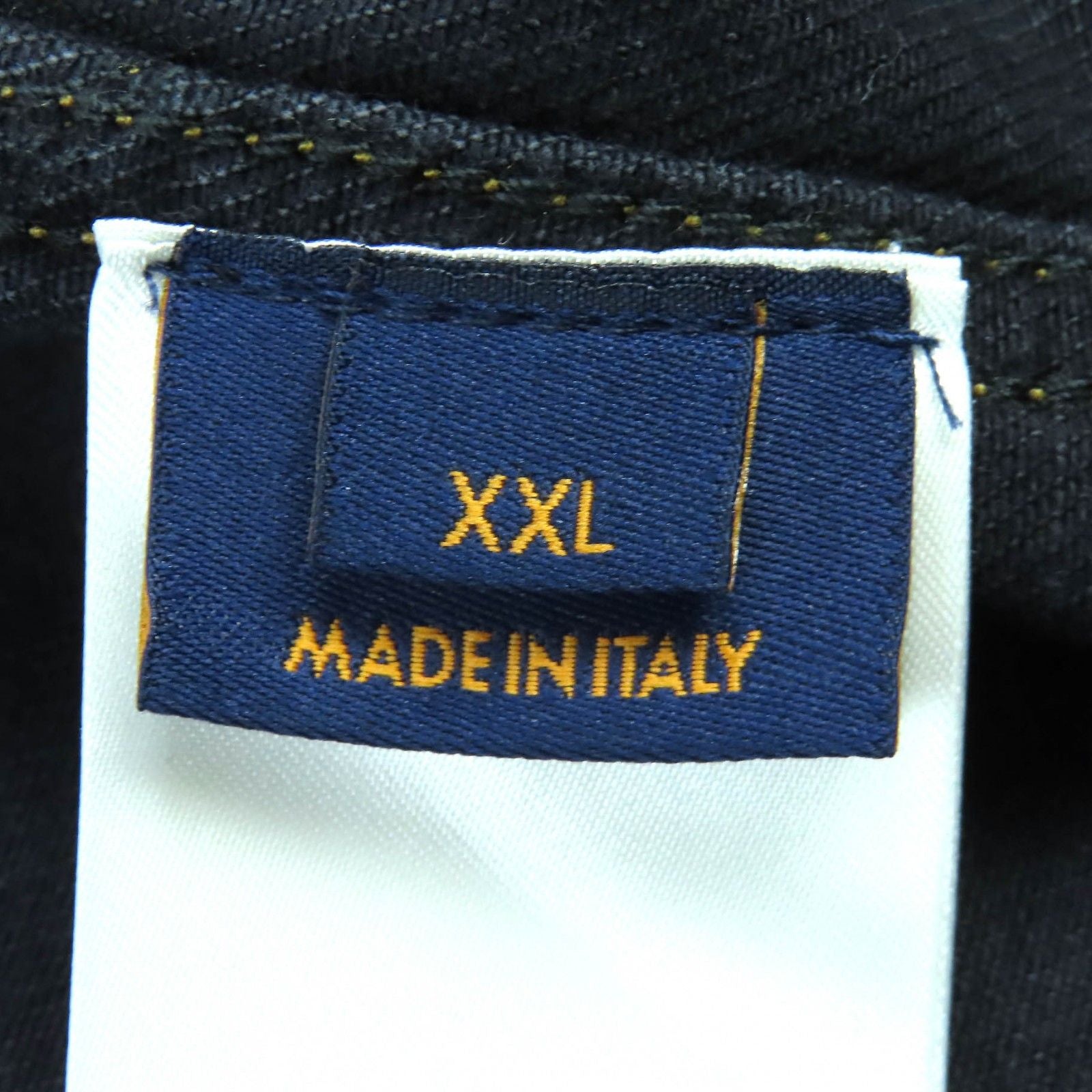 LOUIS VUITTON 23SS Logo Embroidery Gold Button Denim Work Jacket Black XXL