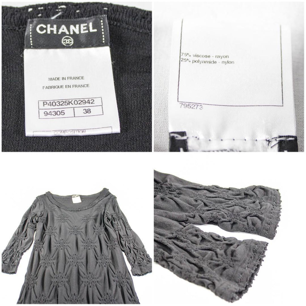 CHANEL Stretch Dress — Size 38 (P40325K02942)