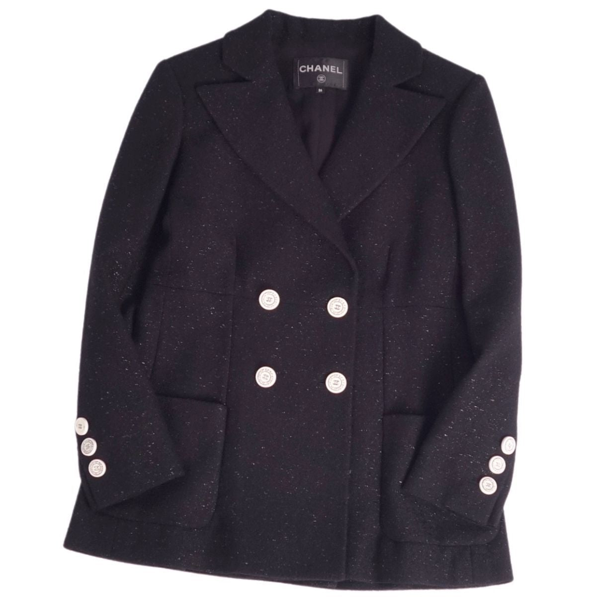 CHANEL 19C Tailored Jacket Size 36 — Like New