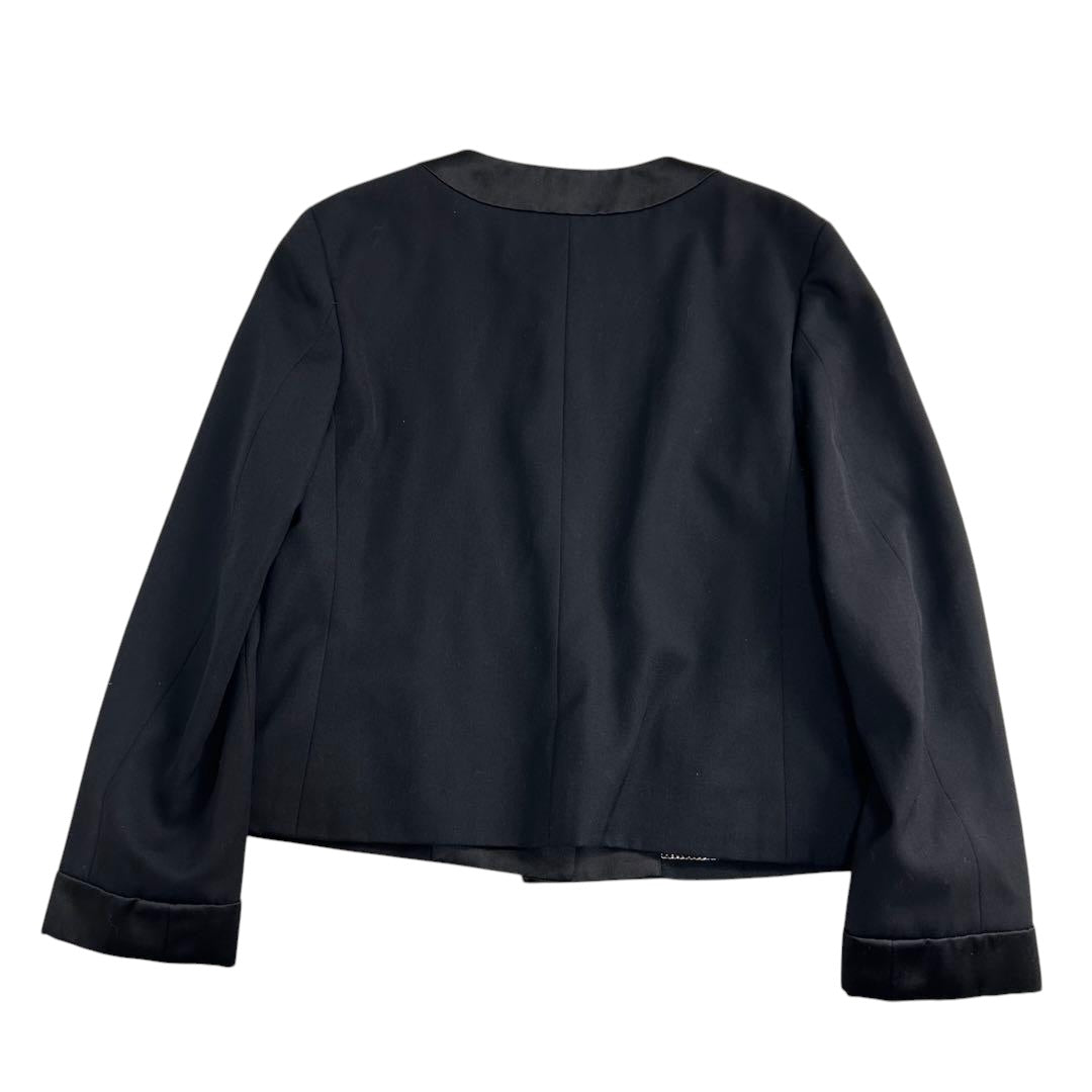 CHANEL 2022 Tuxedo CC Mark Button Jacket Black Size 34