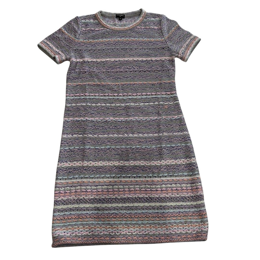 CHANEL Short Sleeve Stripe Dress — Size 36