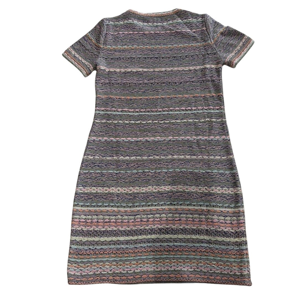 CHANEL Short Sleeve Stripe Dress — Size 36