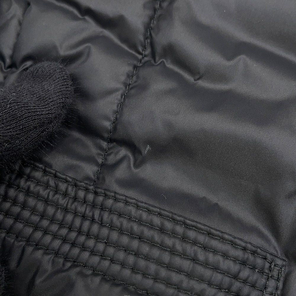 CHANEL Coco Button Collarless Quilted Down Jacket Size 36 — Good Condition