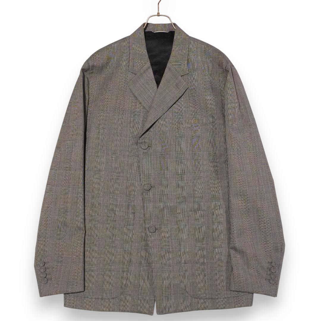 Dior Homme Princess of Wales Houndstooth Tailored Jacket Size 54R