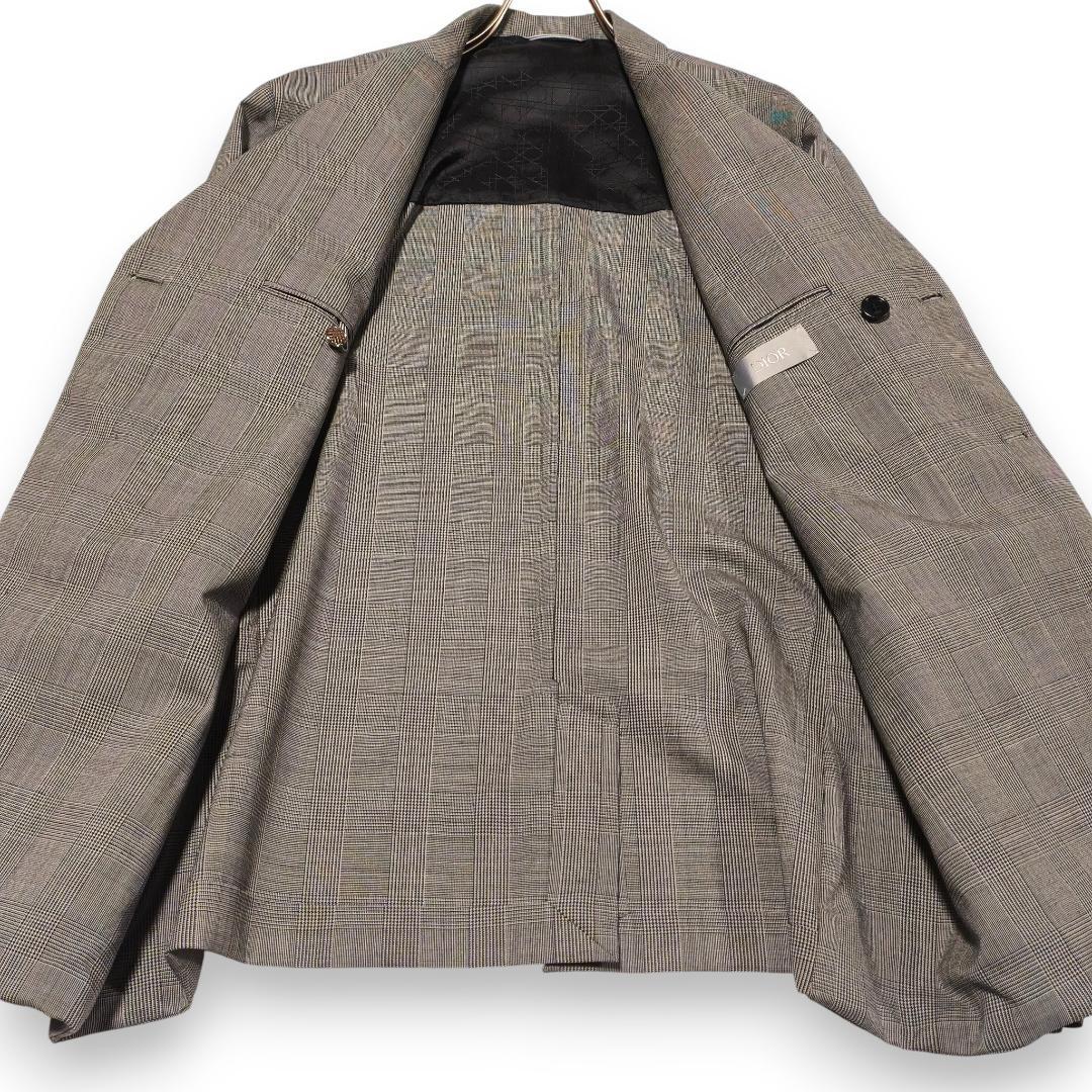Dior Homme Princess of Wales Houndstooth Tailored Jacket Size 54R