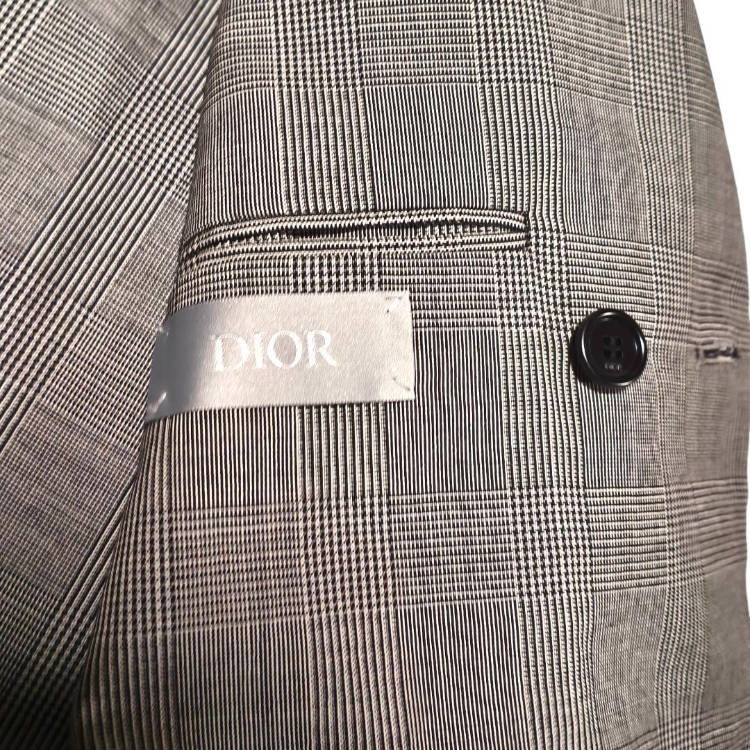 Dior Homme Princess of Wales Houndstooth Tailored Jacket Size 54R