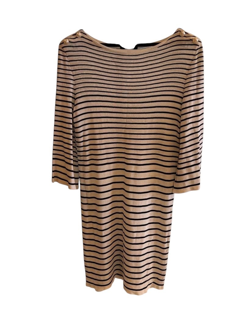 CHANEL Stripe Dress — Size 36