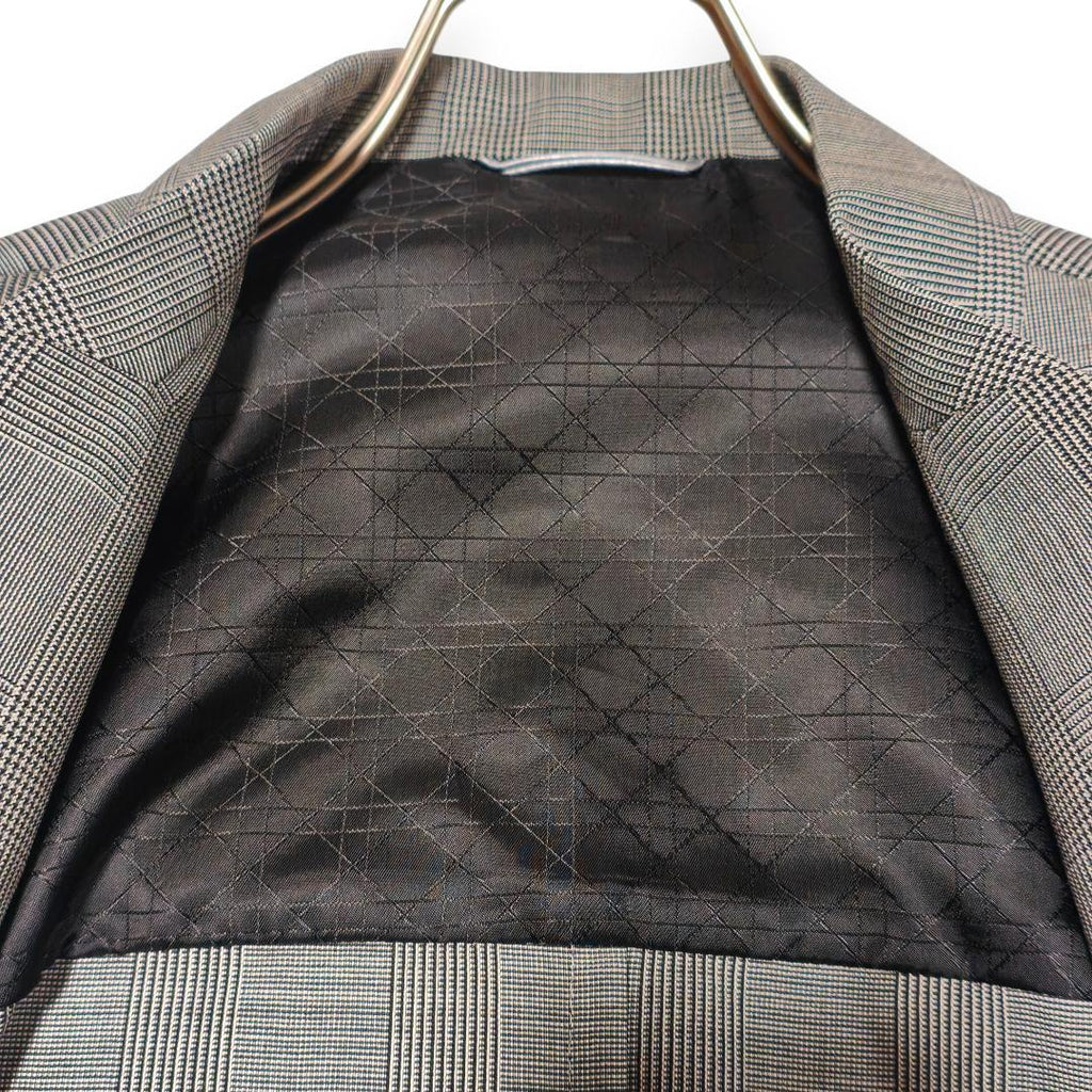 Dior Homme Princess of Wales Houndstooth Tailored Jacket Size 54R