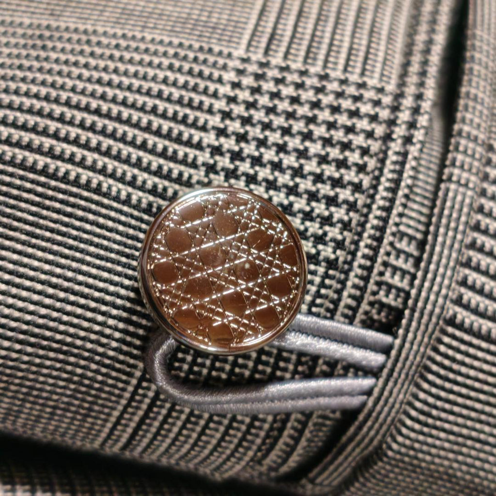 Dior Homme Princess of Wales Houndstooth Tailored Jacket Size 54R