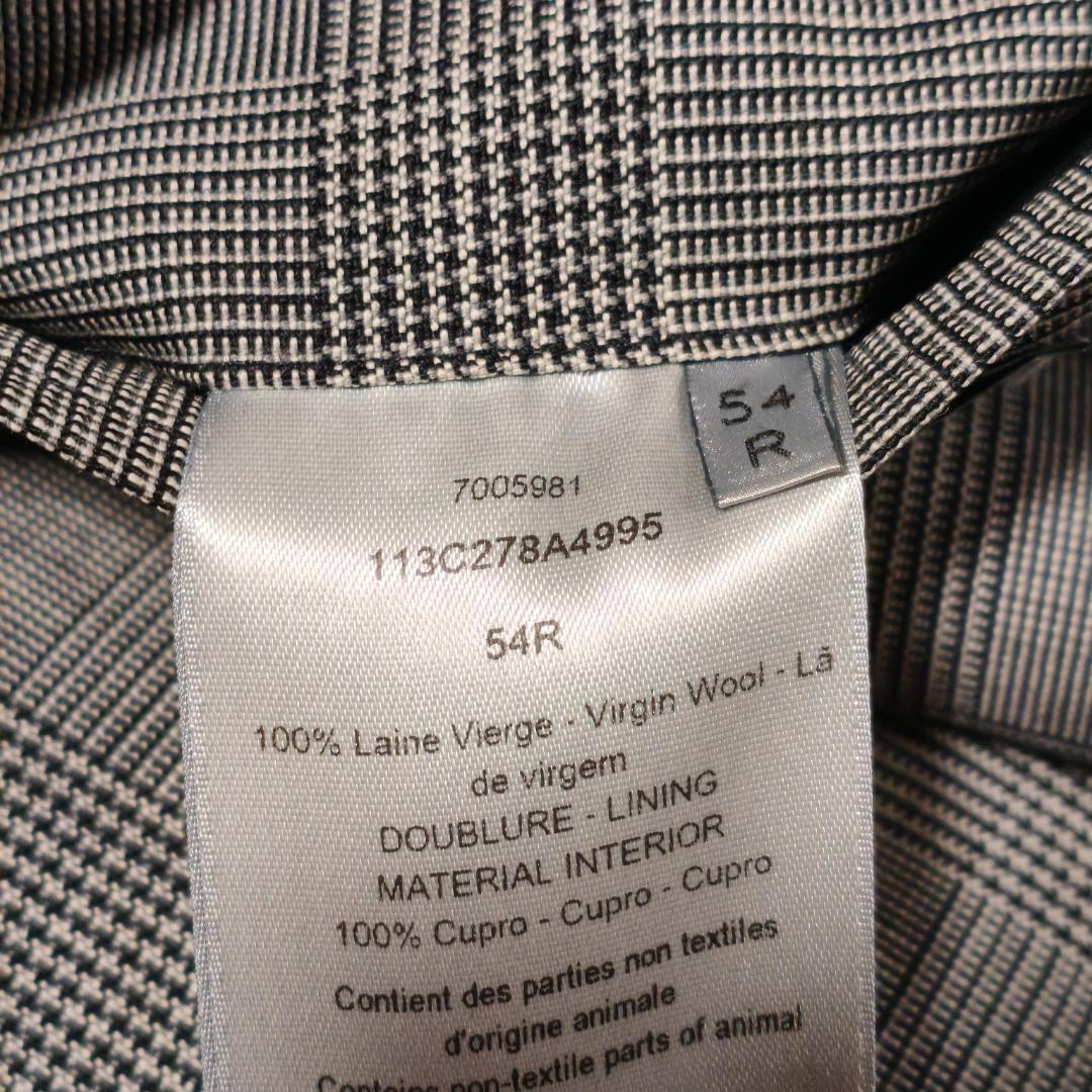 Dior Homme Princess of Wales Houndstooth Tailored Jacket Size 54R