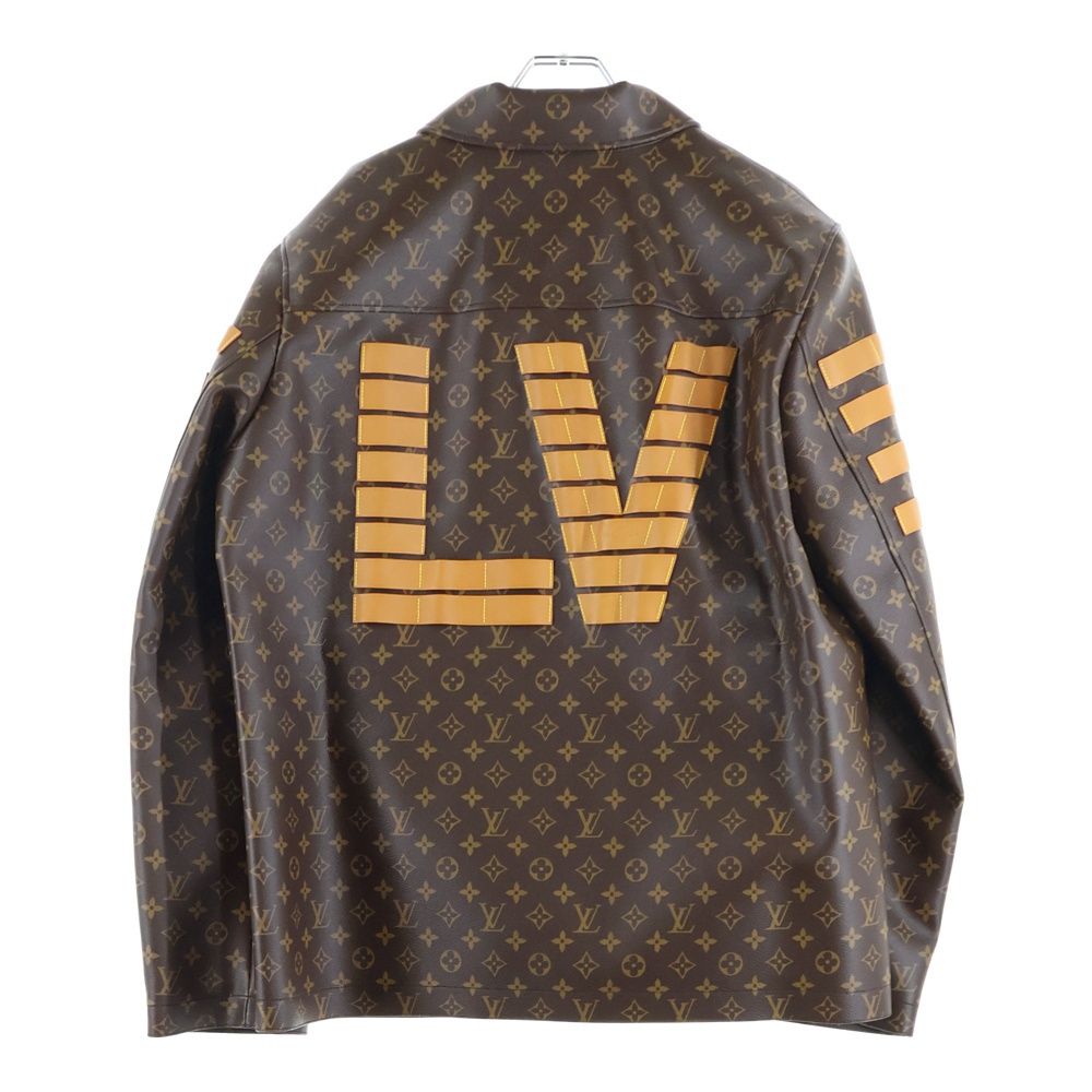 LOUIS VUITTON 22SS × NIGO Monogram LV Toile Military Jacket Brown Size XXL