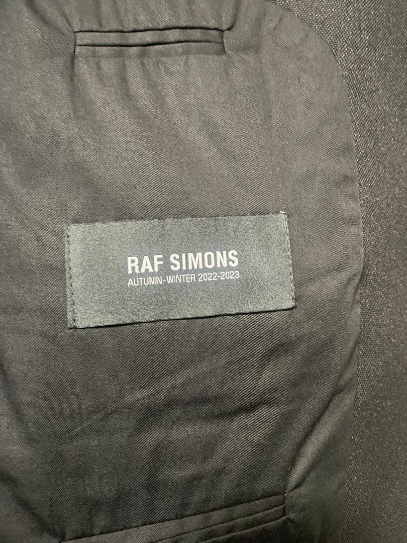 RAF SIMONS 22AW Oversized Tailored Jacket Size 44 Black