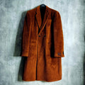 RAF SIMONS 22-23AW Alpaca Shaggy Double-Breasted Chester Coat Size 46