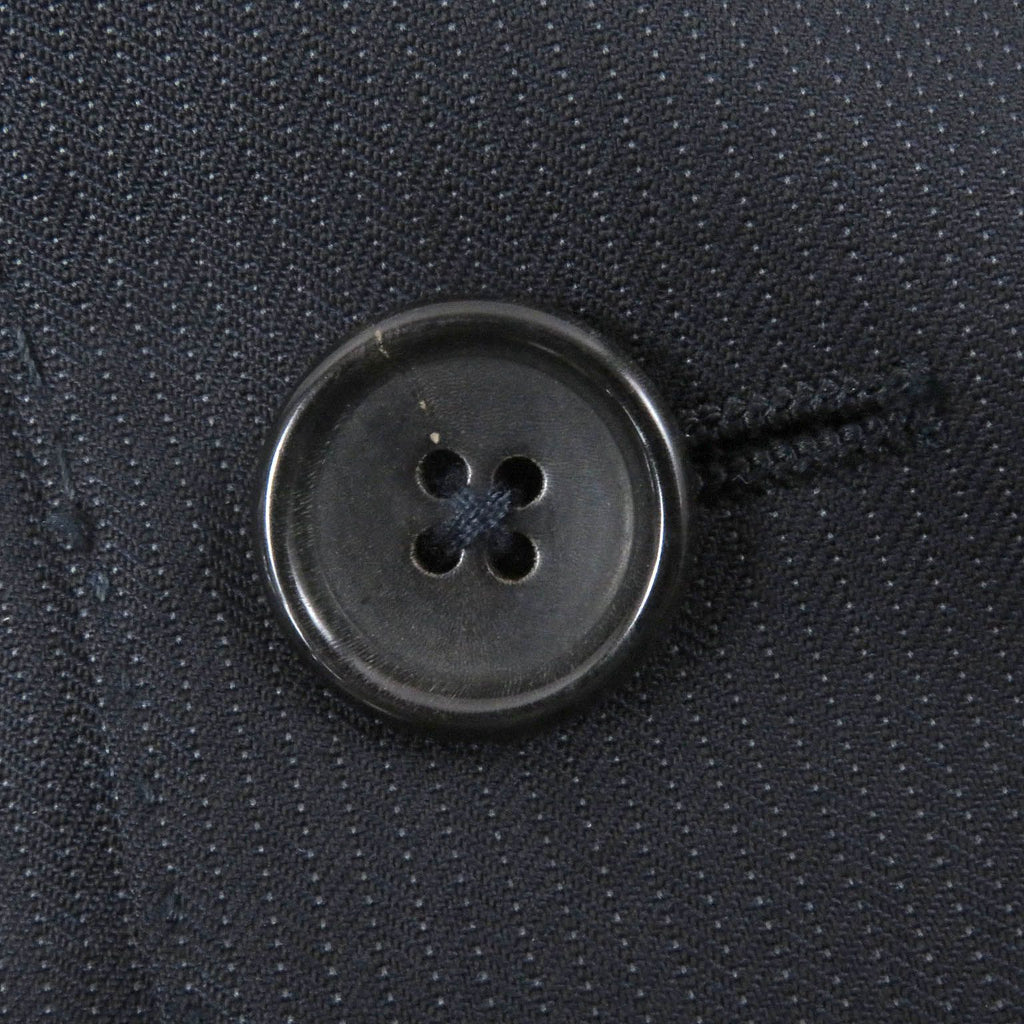 TOM FORD Wool Silk-Lined Stripe Peaked Lapel Single Suit / Dark Navy Size 56