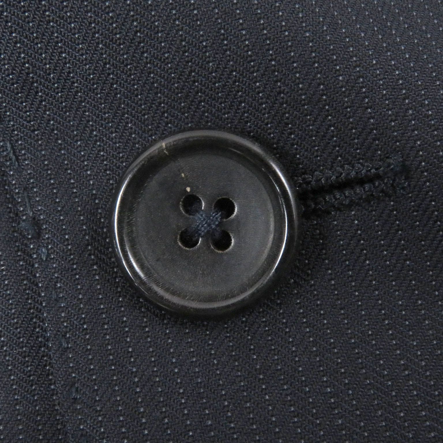 TOM FORD Wool Silk-Lined Stripe Peaked Lapel Single Suit / Dark Navy Size 56