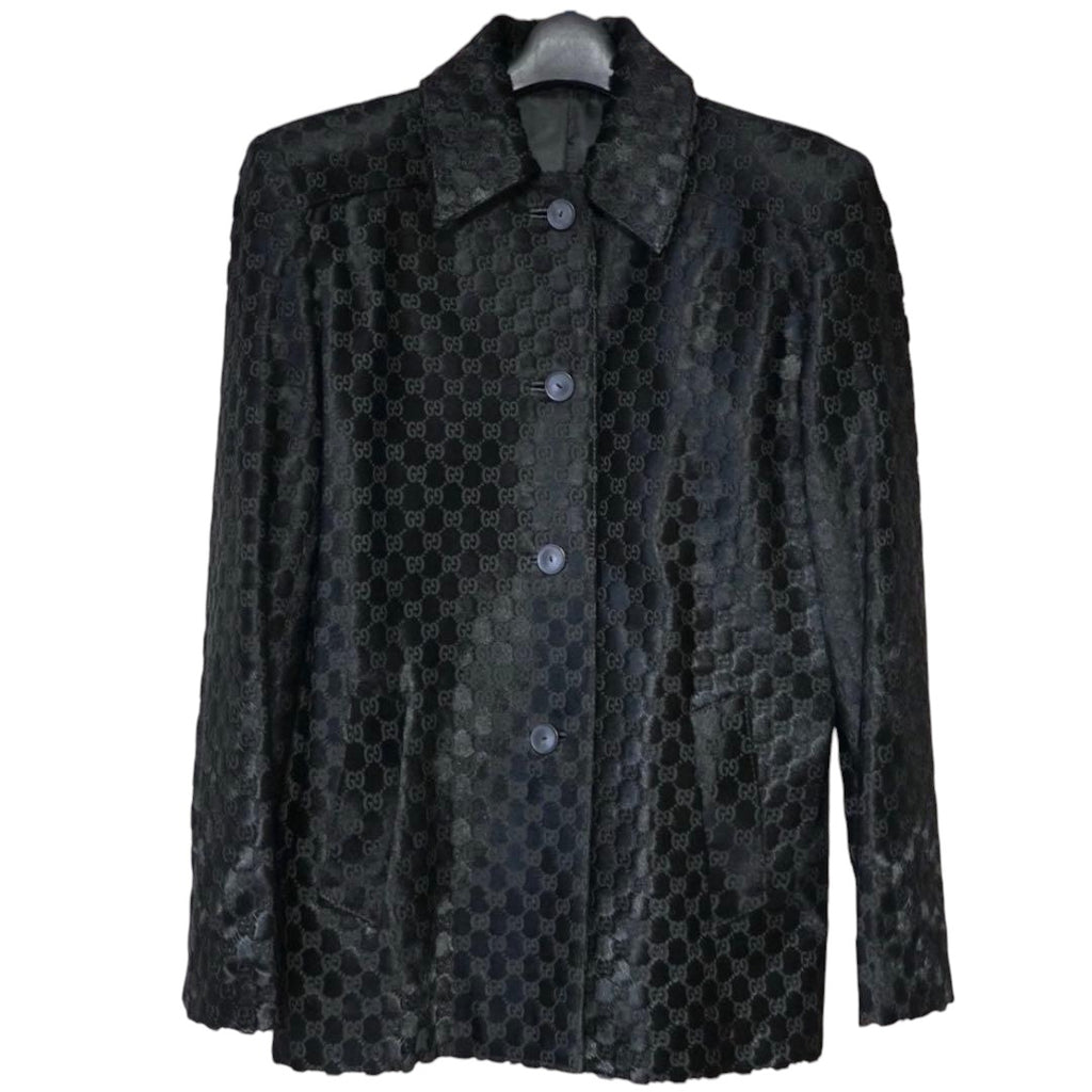 GUCCI GG Pony Hair Jacket / Tom Ford Era Size 42