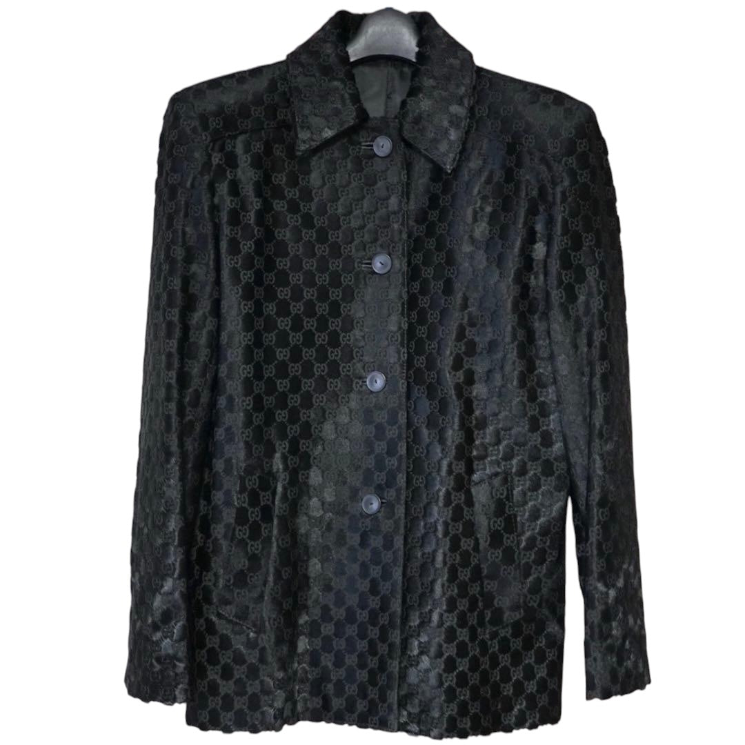 GUCCI GG Pony Hair Jacket / Tom Ford Era Size 42