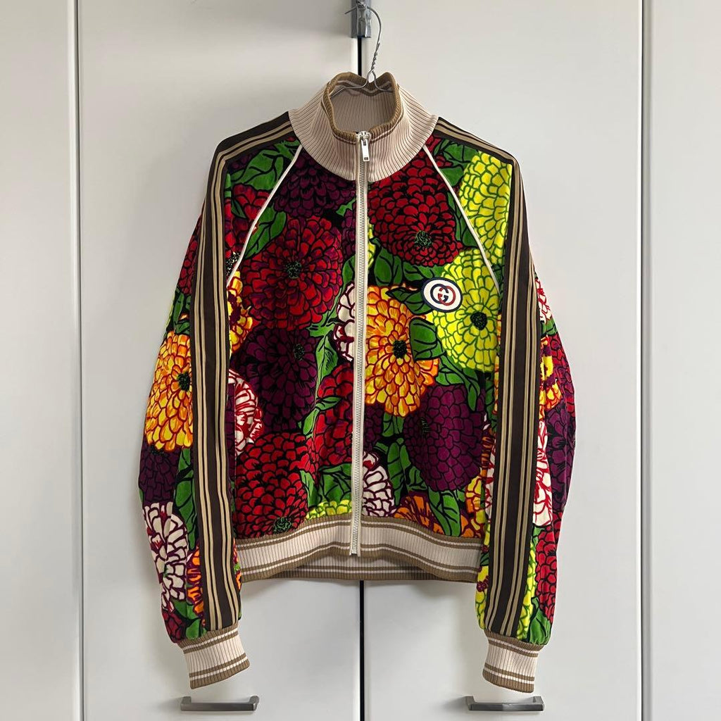 GUCCI x Ken Scott フローラルベルベットジャケット
