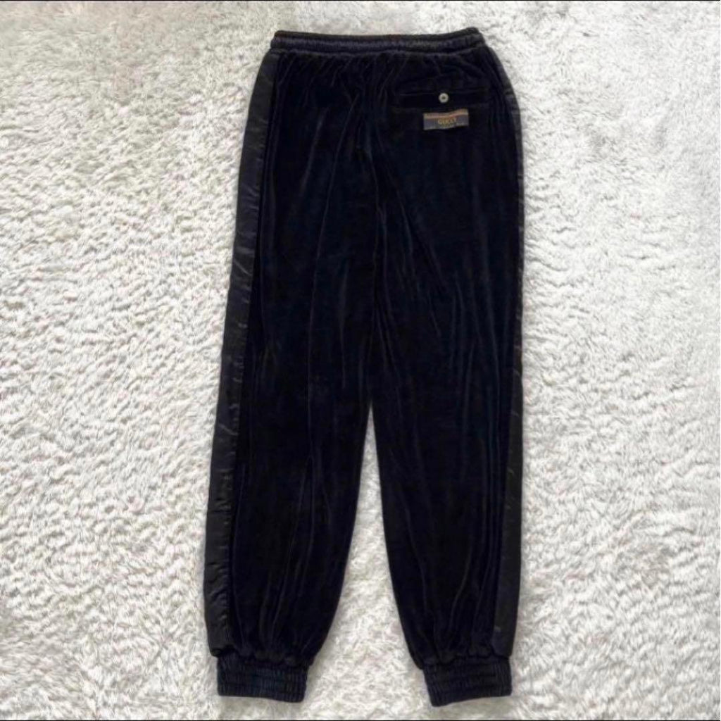 GUCCI Velour Setup Embroidered Logo Blouson & Pants