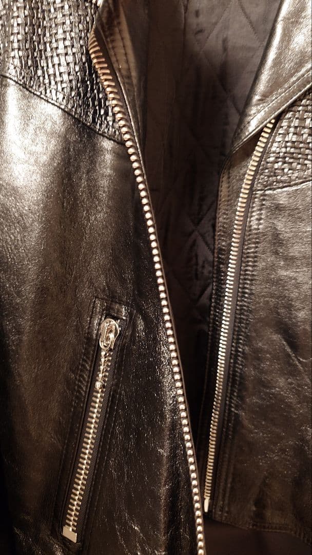 CELINE Straight Cut Leather Jacket / Riders Size 46