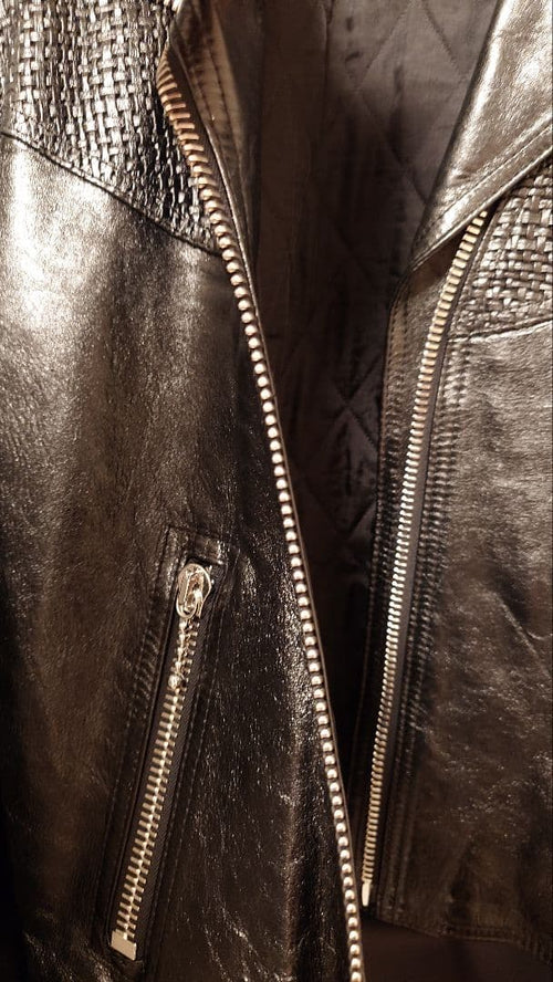 CELINE Straight Cut Leather Jacket / Riders Size 46