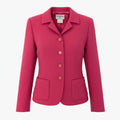 CHANEL Vintage 1996 Tweed Jacket COCO Button Pink Size 38